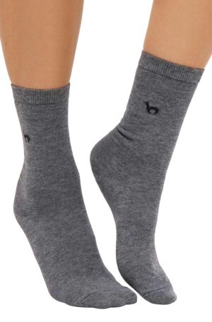 Alpaka Business Socken grau